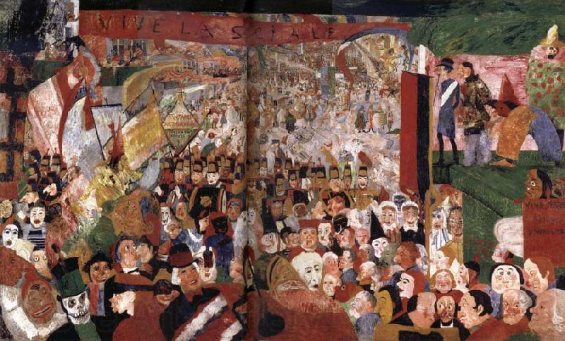 James Ensor The Entry of Christ into Brussels Spain oil painting art